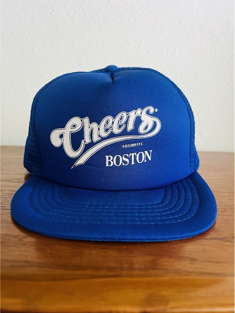 Vintage Cheers Boston Trucker Hat Ball Cap SNAPBACK NOS